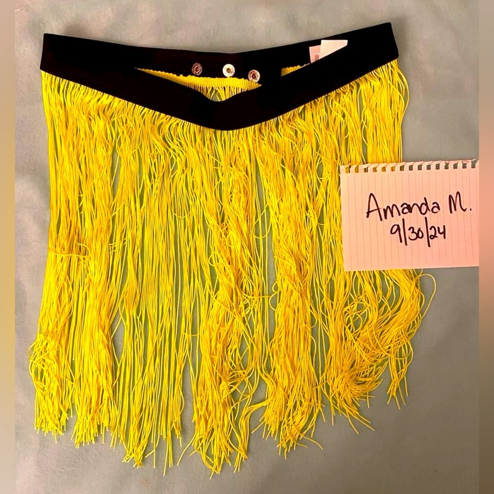Neon yellow IHeartRaves skirt